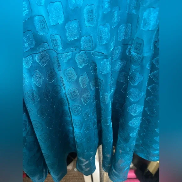 Liz Claiborne Teal Midi Dress size 8 - Picture 12 of 12